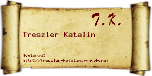 Treszler Katalin névjegykártya